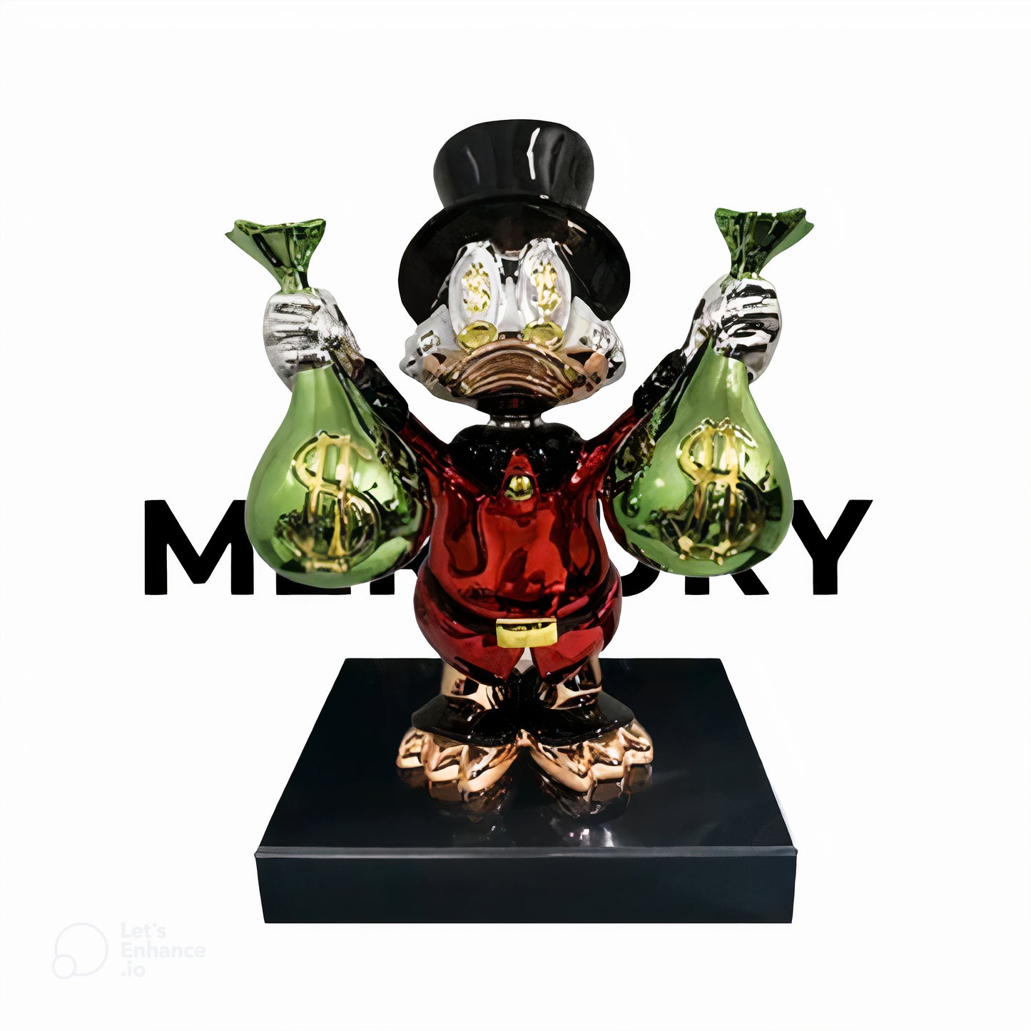Hot Sale RED CHROME Just A Billionaire Duck