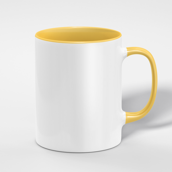 Color Inside Ceramic Mug — 11oz Accent Mug — Mercury Interior