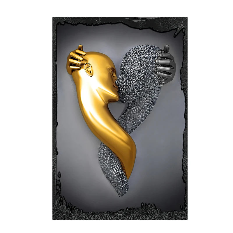 Entangled Lovers – Museum-Grade Canvas Wall Art | Mercury Interior