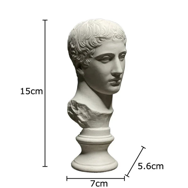 Roman Emperor Canvas Wall Art — Classical Sculpture Decor Print — Mercury Interior
