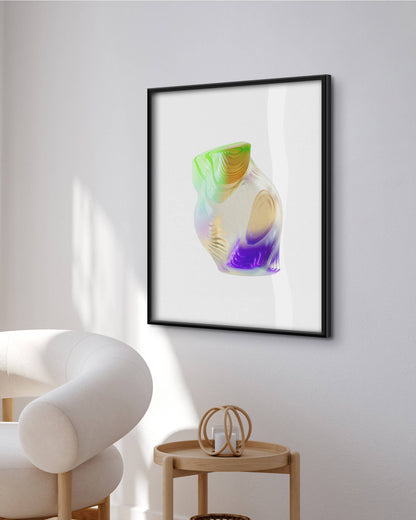 Classic Wooden Framed Poster — Semi-Glossy Paper Art Print — Mercury Interior