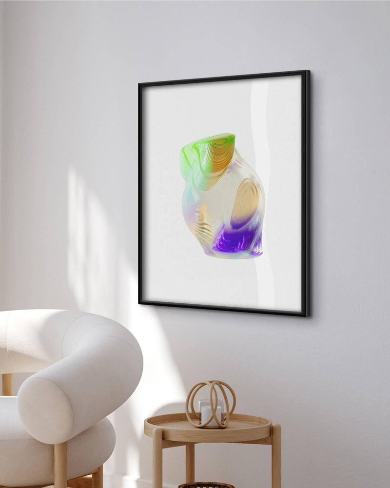 Classic Wooden Framed Poster — Semi-Glossy Paper Art Print — Mercury Interior