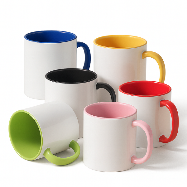 Color Inside Ceramic Mug — 11oz Accent Mug — Mercury Interior