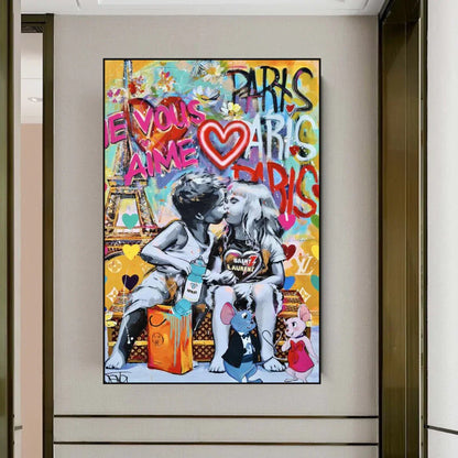 I Love You Paris Wall Art – Museum-Grade Canvas Wall Art | Mercury Interior