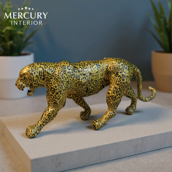 Wild Leopard Canvas Wall Art — Luxury Animal Print Home Decor — Mercury Interior