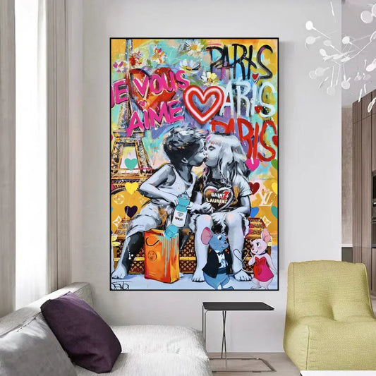 I Love You Paris Wall Art – Museum-Grade Canvas Wall Art | Mercury Interior