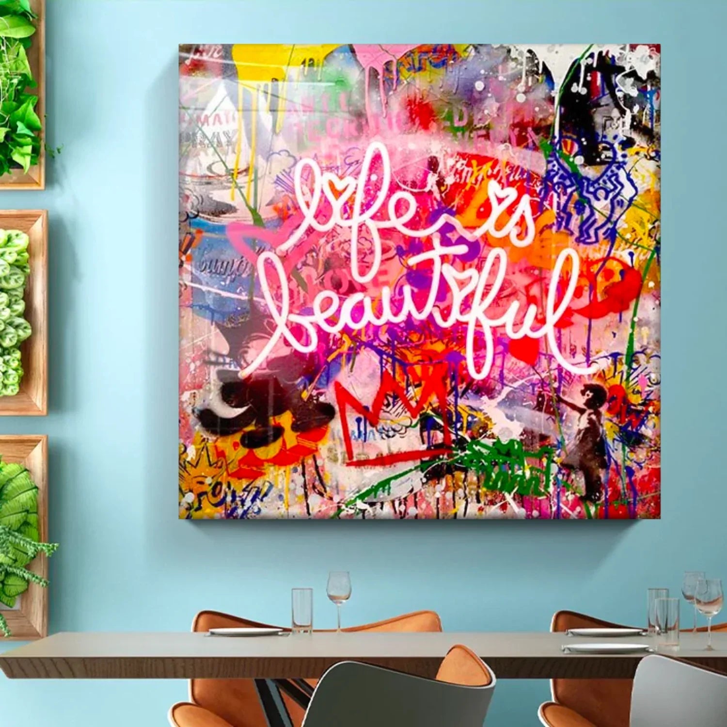 Life is Beautiful – Thought-Provoking Canvas Art | Mercury Interior