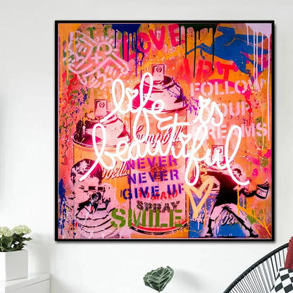 Life is Beautiful – Modern Canvas Art | Mercury Interior