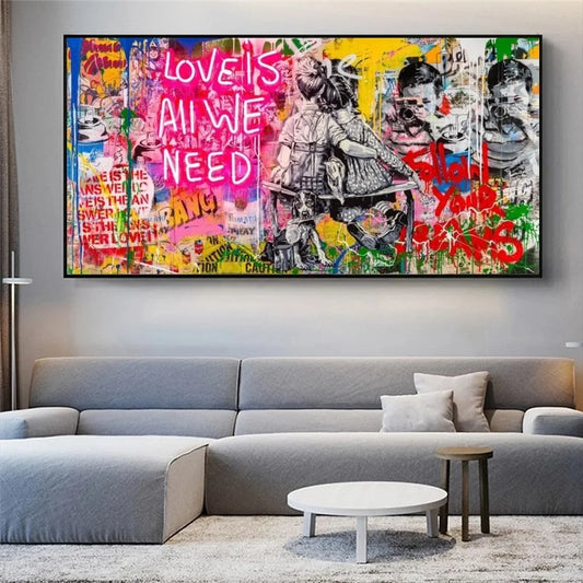 Art Love Is All We Need – Museum-Grade Canvas Wall Art | Mercury Interior