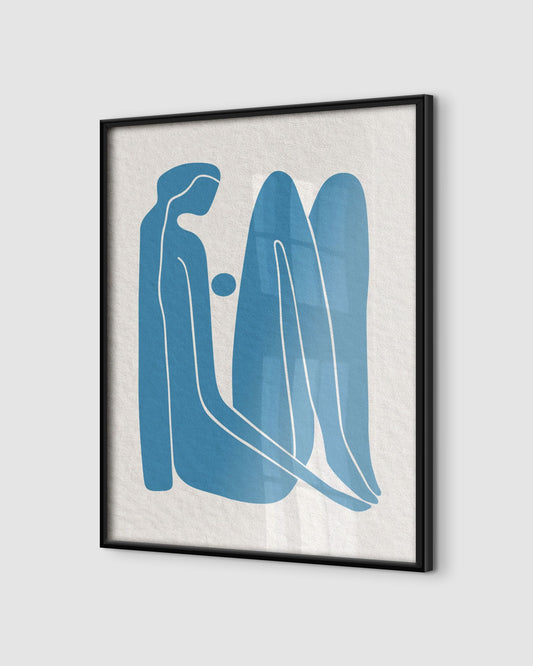 Premium Wooden Framed Poster — Museum-Quality Matte Paper Art Print — Mercury Interior