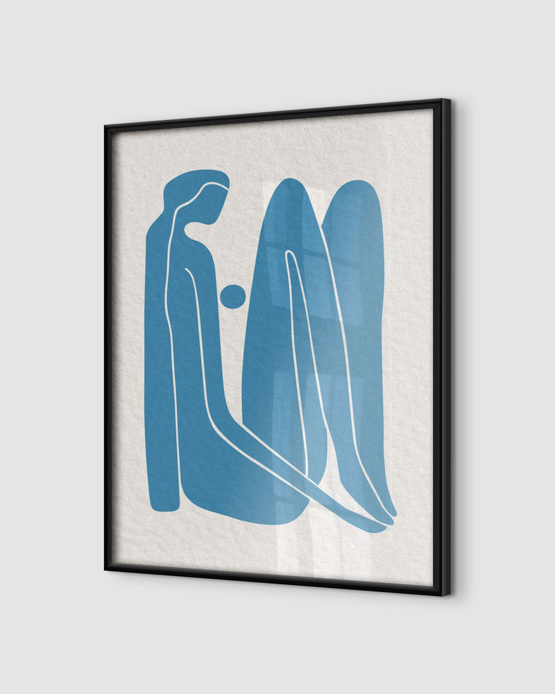 Premium Wooden Framed Poster — Museum-Quality Matte Paper Art Print — Mercury Interior