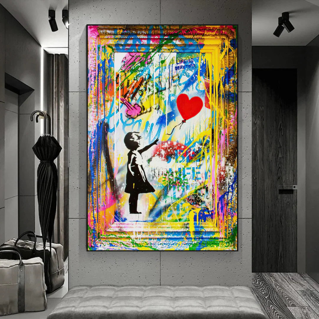 Life is Beautiful Poster – Modern Canvas Art | Mercury Interior