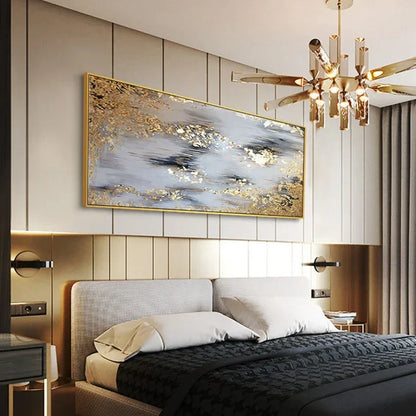 Golden Pulse Art – The Grand Edition | Museum-Grade Canvas Wall Art | Mercury Interior