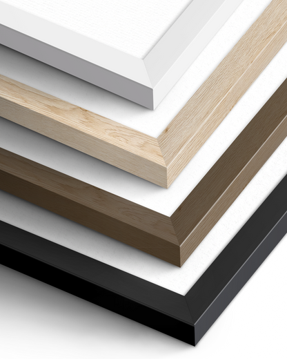 Classic Wooden Framed Poster — Matte Paper Art Print Wall Decor — Mercury Interior