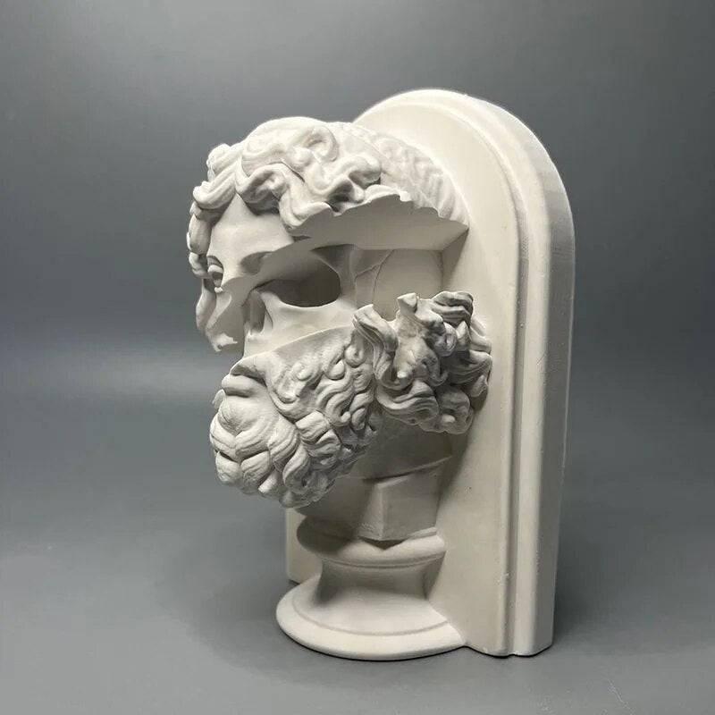Mythical King Statue – Museum-Grade Canvas Wall Art | Mercury Interior