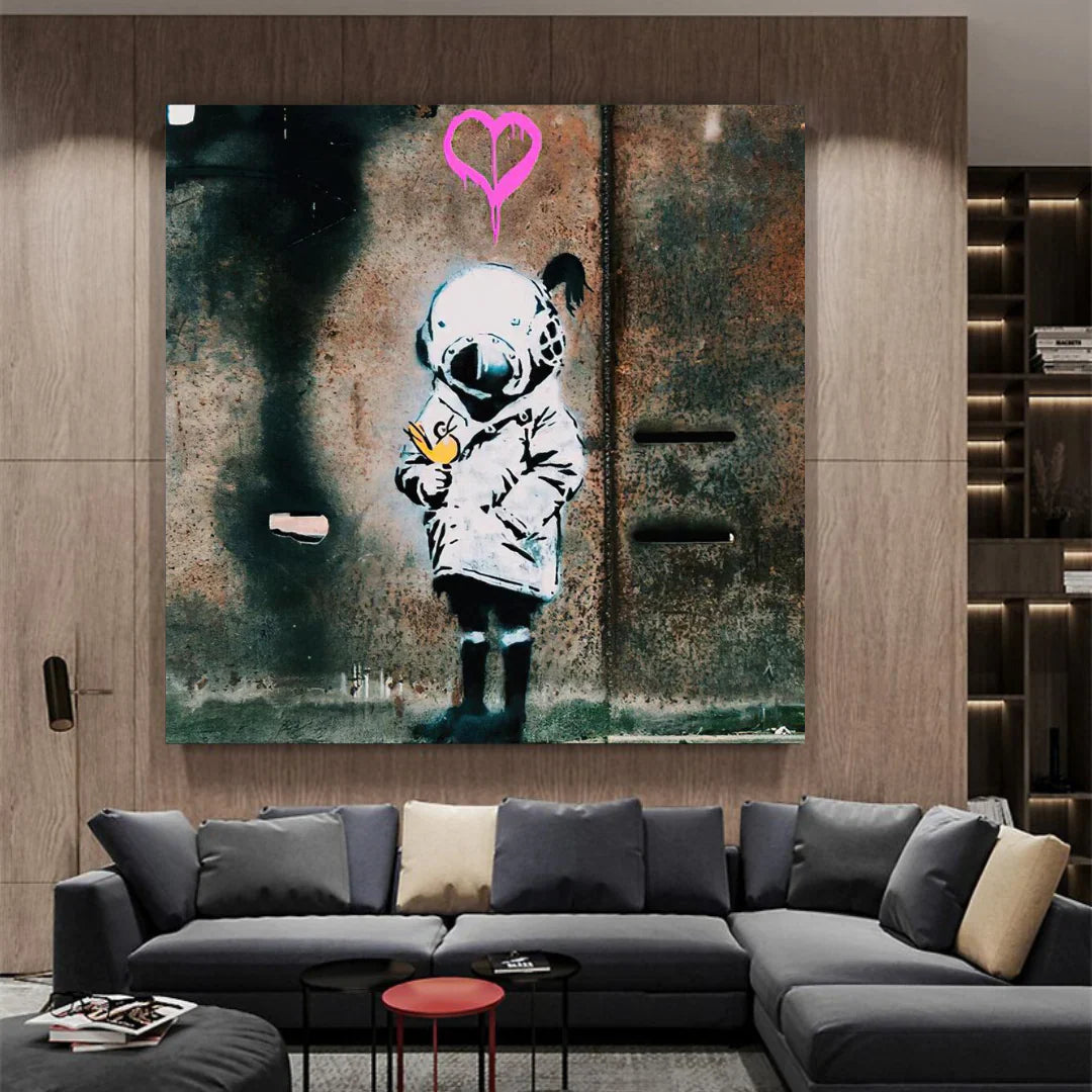 Space Girl and Bird Wall Art – Museum-Grade Canvas Wall Art | Mercury Interior