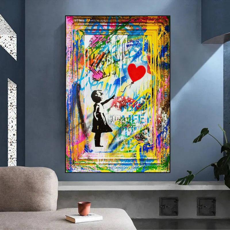 Life is Beautiful Poster – Modern Canvas Art | Mercury Interior