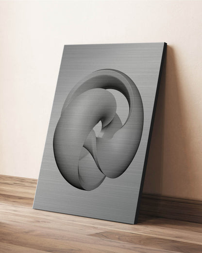 Brushed Aluminum Print - room mockup