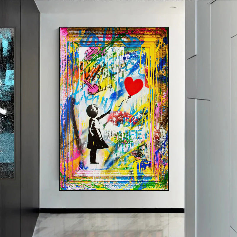 Life is Beautiful Poster – Modern Canvas Art | Mercury Interior