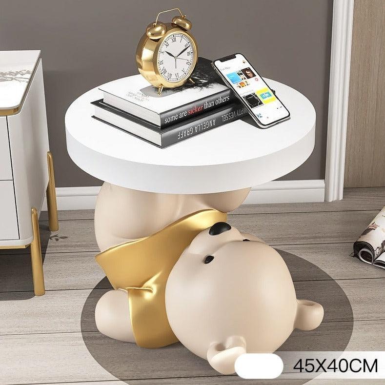 Vigorous Bear Statue Side Table Ornament – Museum-Grade Artwork | Mercury Interior