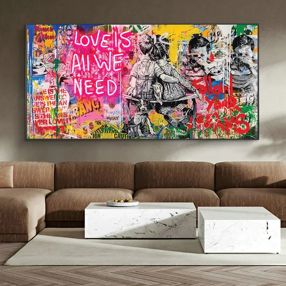 Art Love Is All We Need – Museum-Grade Canvas Wall Art | Mercury Interior