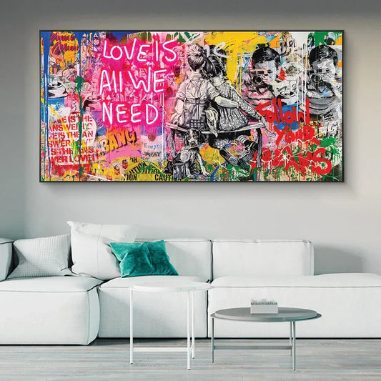 Art Love Is All We Need – Museum-Grade Canvas Wall Art | Mercury Interior