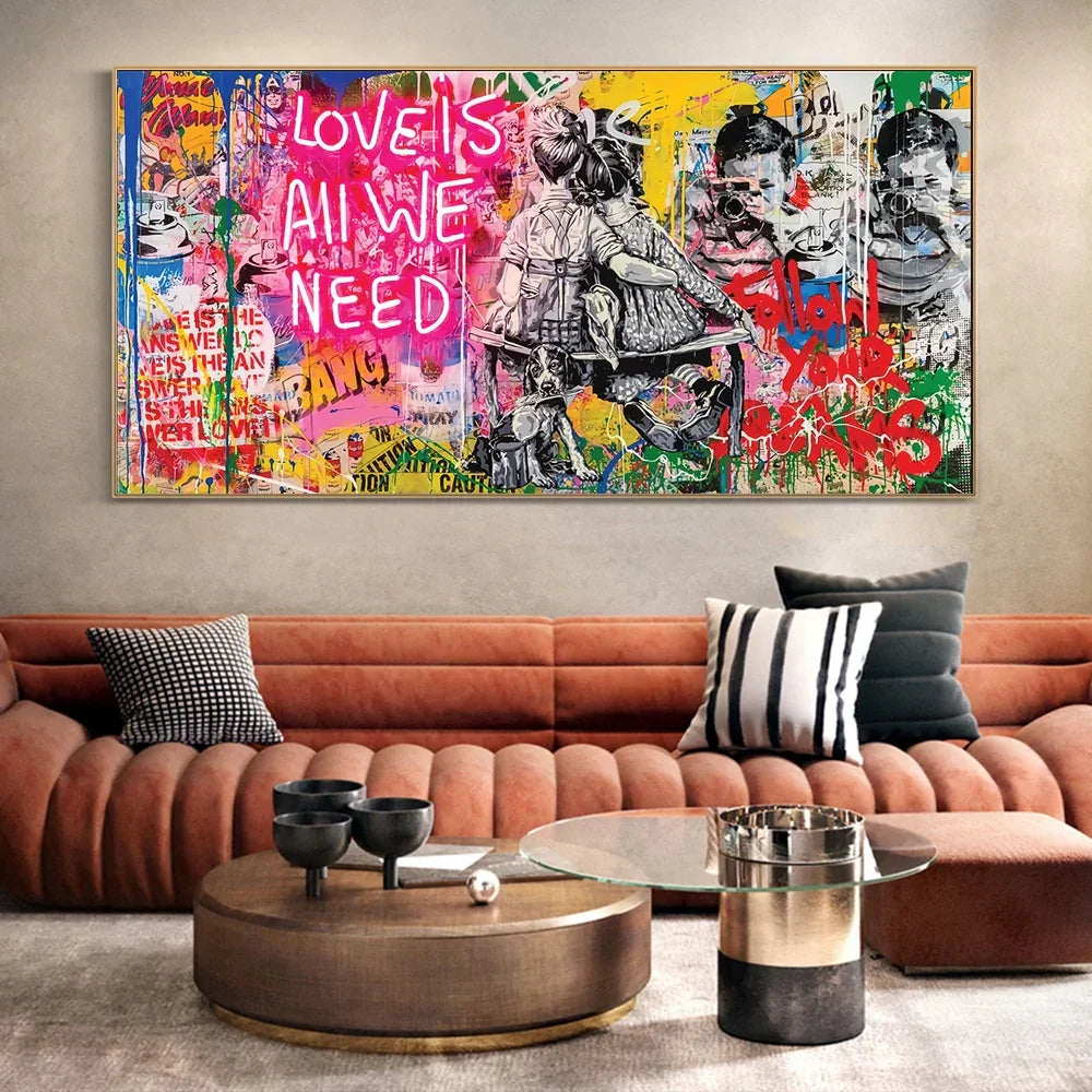 Art Love Is All We Need – Museum-Grade Canvas Wall Art | Mercury Interior