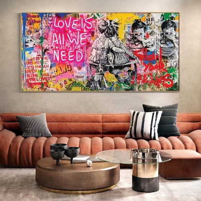 Art Love Is All We Need – Museum-Grade Canvas Wall Art | Mercury Interior