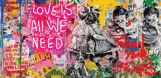 Art Love Is All We Need – Museum-Grade Canvas Wall Art | Mercury Interior