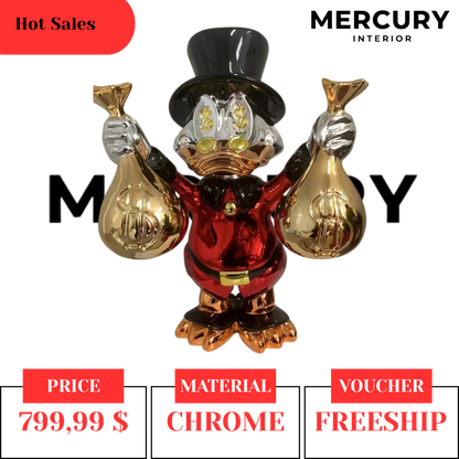 Hot Sale RED CHROME Just A Billionaire Duck