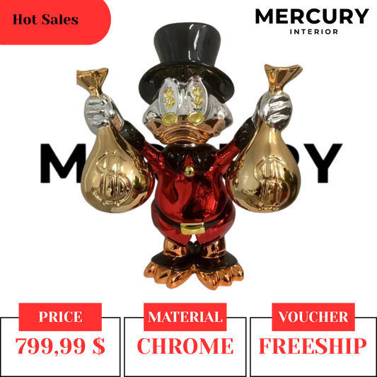 Hot Sale RED CHROME Just A Billionaire Duck