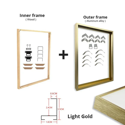 DIY Frame Aluminum – Museum-Grade Canvas Wall Art | Mercury Interior