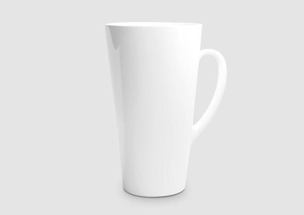 White Latte Mug — Large 17oz Ceramic Mug — Mercury Interior