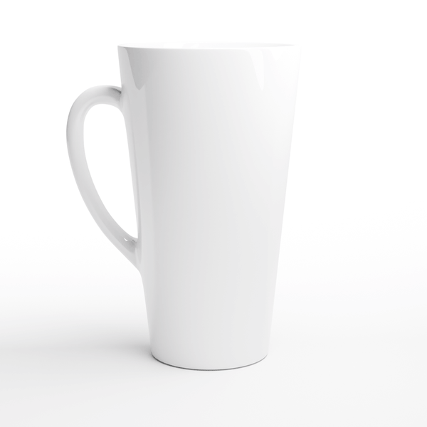 White Latte Mug — Large 17oz Ceramic Mug — Mercury Interior