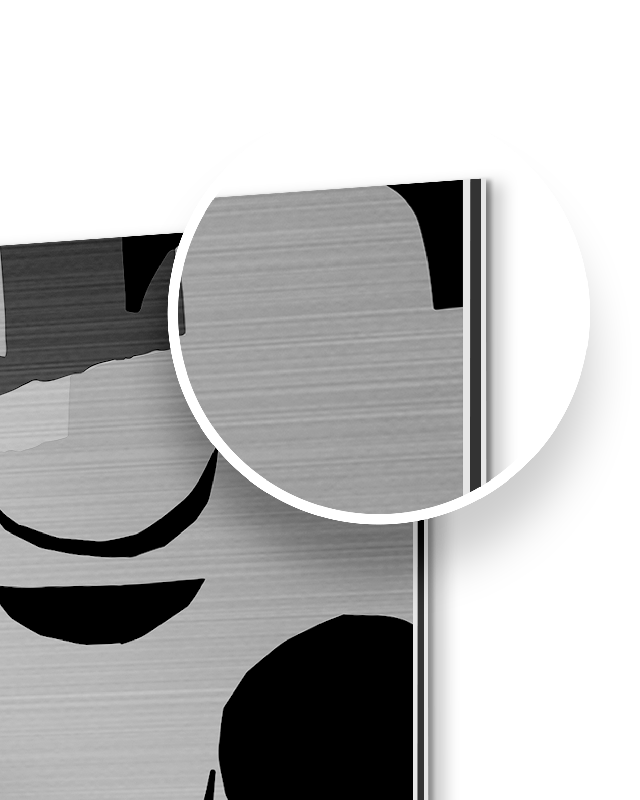Brushed Aluminum Print - product preview 2