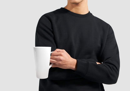 White Latte Mug — Large 17oz Ceramic Mug — Mercury Interior