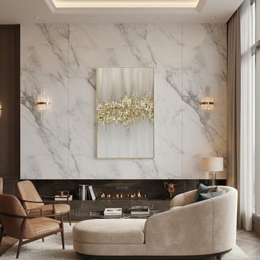 Golden Shine Art – Museum-Grade Canvas Wall Art | Mercury Interior